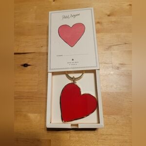 Sezane Red Heart Keychain